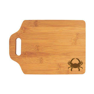 Crab Cutting Board Coastal Bamboo Charcuterie Beach House Gift #LCB896-CRAB - Cutting Board
