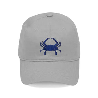Crab Embroidered Baseball Hat Coastal Beach Cap for Men and Women #M190VL-CRAB - Grey - Baseball Cap - Unisex