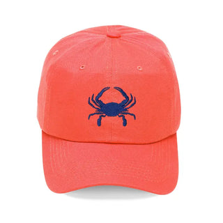 Crab Embroidered Baseball Hat Coastal Beach Cap for Men and Women #M190VL-CRAB - Orange - Baseball Cap - Unisex
