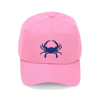 Crab Embroidered Baseball Hat Coastal Beach Cap for Men and Women #M190VL-CRAB - Light Pink - Baseball Cap - Unisex