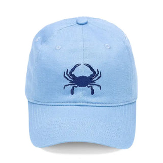 Crab Embroidered Baseball Hat Coastal Beach Cap for Men and Women #M190VL-CRAB - Light Blue - Baseball Cap - Unisex
