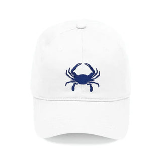 Crab Embroidered Baseball Hat Coastal Beach Cap for Men and Women #M190VL-CRAB - White - Baseball Cap - Unisex
