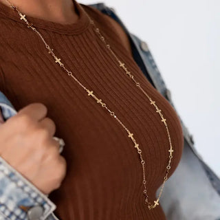Cross Paula Necklace #VLJN4498-CROSS - Pendant/Charm Necklace