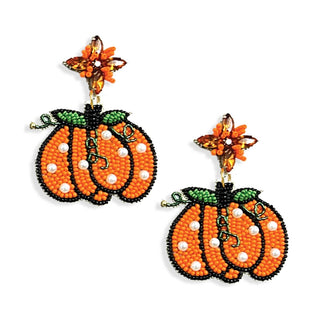 Cutest Pumpkin Earrings #VLJE6655-PUM - Dangle Earrings