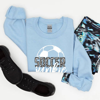 Soccer Junkie Sweatshirt #HPSW-LTBLUSM-SOCCJUN23