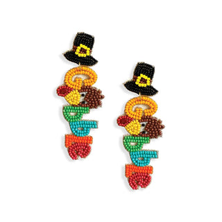 Gobble 'til You Wobble Earrings #VLJE6664-GOB24