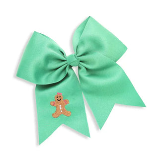 Gingerbread Mint Kids' Hair Bow #M5000VL-LTGRN-GING