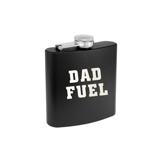 Dad Fuel Black 6 oz Insulated Flask Funny Father’s Day Gift for Him #TWBF6-DADFUEL-BLK - Flask