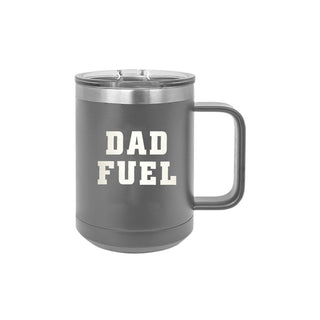 Dad Fuel Grey 15oz Insulated Coffee Mug 