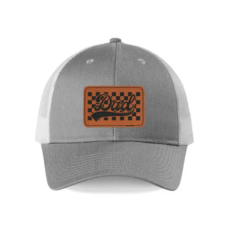 Dad Patch Snapback Hat Classic Father’s Day Baseball Cap for Men #L112-P102-DAD - Grey - Trucker Hat - Men’s