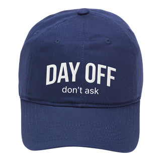 Day Off Don’t Ask Embroidered Cotton Baseball Cap Funny Adjustable Hat #M190-DAYOFF - Navy - Baseball Cap - Women’s
