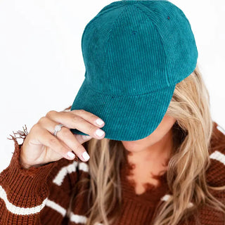 Corduroy Cap #M193VL-BLKCORD