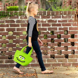 Franky Green Felt Treat Bucket #HP959-GRN-FRANK24