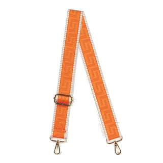 Orange Greek Key Crossbody Strap #MNA109VL-ORGGK