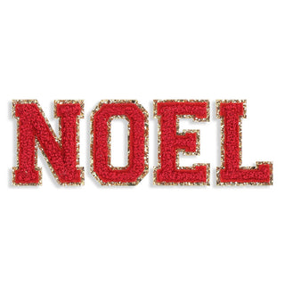 Noel Red Varsity Letter Patches #PPACK-NOEL