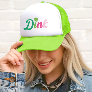 Dink Pickleball Trucker Hat Funny Cap Women #L197-SMDINK - Trucker Hat - Women’s