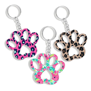 Dog Lovers Dog Paw Acrylic Keychains #ACK-PAW
