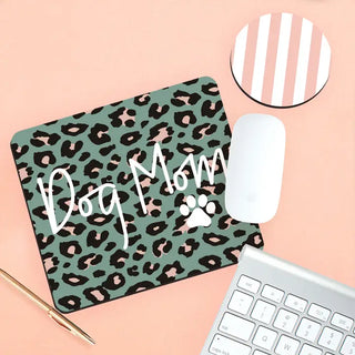 Dog Mom Desk Set #SDESK-NDOGM-STBLUSH - Mousepad/Trackpad