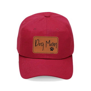 Dog Mom Embroidered Baseball Hat Cute Pet Lover Cap for Women #L190-P102-DOGM - Garnet - Baseball Cap - Unisex