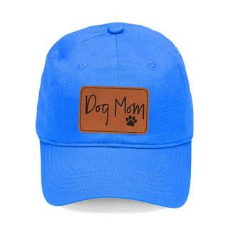 Dog Mom Embroidered Baseball Hat Cute Pet Lover Cap for Women #L190-P102-DOGM - Electric Blue - Baseball Cap - Unisex