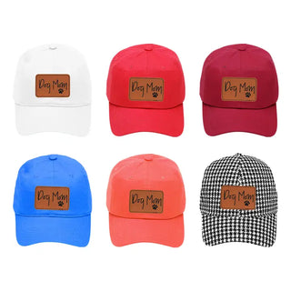 Dog Mom Embroidered Baseball Hat Cute Pet Lover Cap for Women #L190-P102-DOGM - Baseball Cap - Unisex