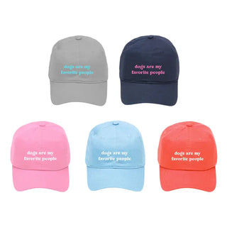 Dogs Are My Favorite Embroidered Hat Funny Dog Lover Cap for Women #M190VL-DFAV - Baseball Cap - Women’s