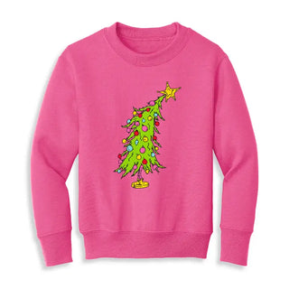 Grinchy Tree Kid's Sweatshirt #HPSW-KDBLKMED-KDGTREE