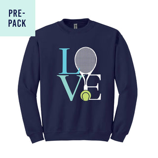 Tennis Love Navy Sweatshirt 9 pc Set #PACK-SWNAVY-TLOVE24