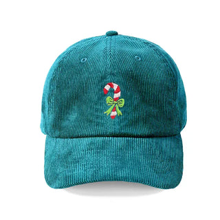 Candy Cane Corduroy Cap #M193VL-CORD-CCANE