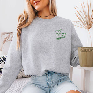 Swing, Sip, Repeat Golf Embroidered Sweatshirt #MSW-ASHSM-SWING