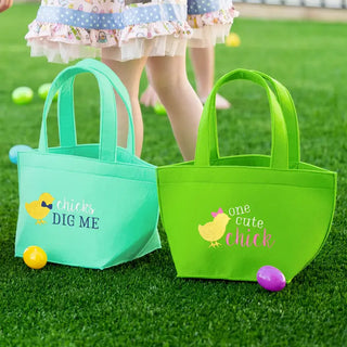 One Cute Chick Felt Easter Tote #M959VL-MINT-CCHICK