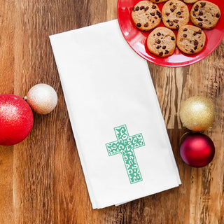 Leopard Cross Hand Towel #HPHT-LPRDCRS