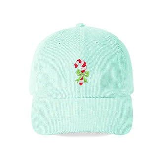 Candy Cane Corduroy Cap #M193VL-CORD-CCANE