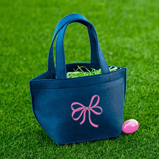 Bow Felt Easter Tote #M959VL-BLK-BOW24