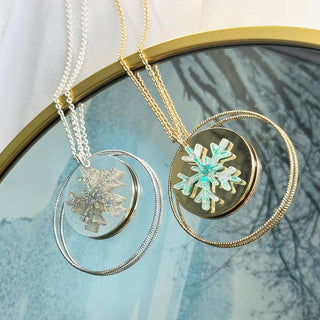 Snowflake Olivia Necklace #ACN-903GD-SNOW-TLGLT