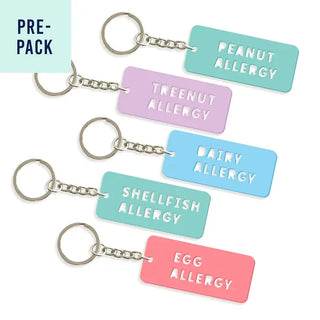 Allergy Tag Acrylic Keychain 15 pc Set #LPACK-ACK-ALER