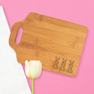 Easter Leopard Peep Cutting Board Bamboo Charcuterie Spring Gift #LCB896-LPRDPE24 - Cutting Board