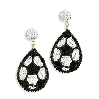 Eat Sleep Soccer Earrings #VLJE0598-SOCCER - Dangle Earrings