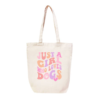 Just a Girl Who Loves Dogs Canvas Tote #HPT2518-JUSTAG