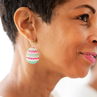 Egg-stra Special Earrings #VLJE2007-EGG - Dangle Earrings