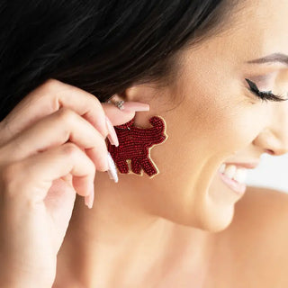 Elephant Alabama Earrings #VLJE4869-EL - Dangle Earrings