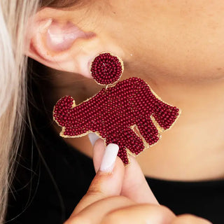 Elephant Alabama Earrings #VLJE4869-EL - Dangle Earrings