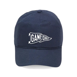 Embroidered Game Day Pennant Hat Vintage Football Baseball Cap #M190VL-GDPEN - Navy - Baseball Cap - Women’s