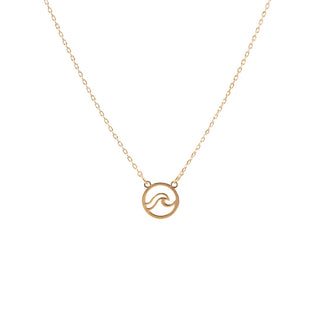 Gold Wave Necklace 