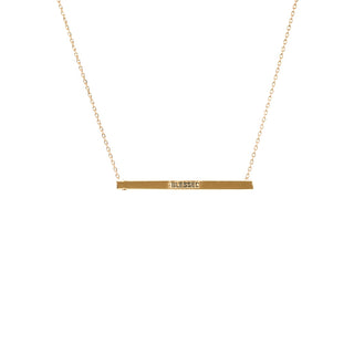 Blessed Bar Necklace