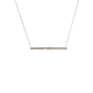 Blessed Bar Necklace