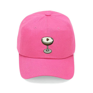 Espresso Martini Embroidered Hat Cocktail Lover Gift Baseball Cap #M190VL-ESP - Hot Pink - Baseball Cap - Women’s
