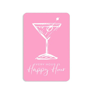 Every Hour is Happy Hour Magnetic Keepsake Card #HPM-HH23 - Pendant/Charm Necklace