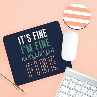 Everything’s Fine Desk Set #SDESK-NFINE-STPEACH - Mousepad/Trackpad