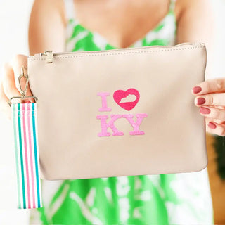 I Love KY Tan Madeline Wristlet #PACK-191TAN-LVKY-TUL